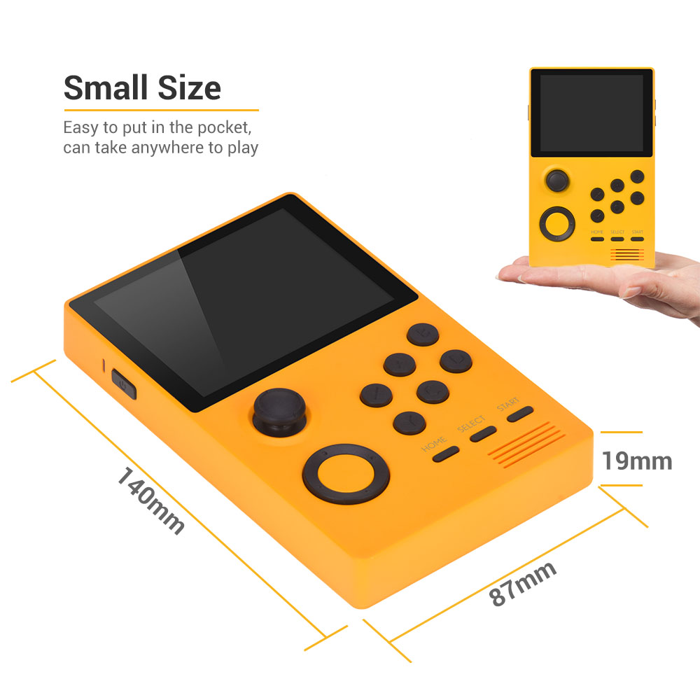 Pandora Handheld mit 2006 Spielen (gelb)