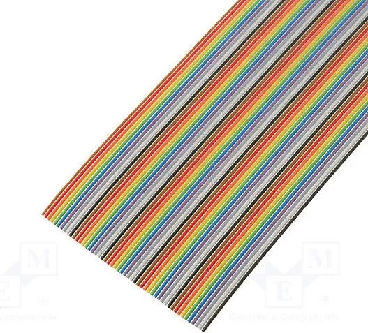 Flachbandkabel 50polig, 1.27mm, farbig, Preis pro Meter