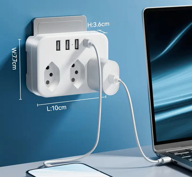 7-fach Mehrfachstecker