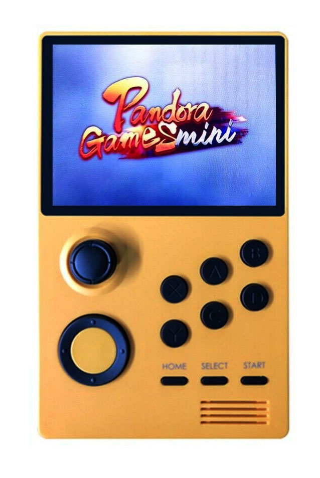 Pandora Handheld mit 2006 Spielen (gelb)