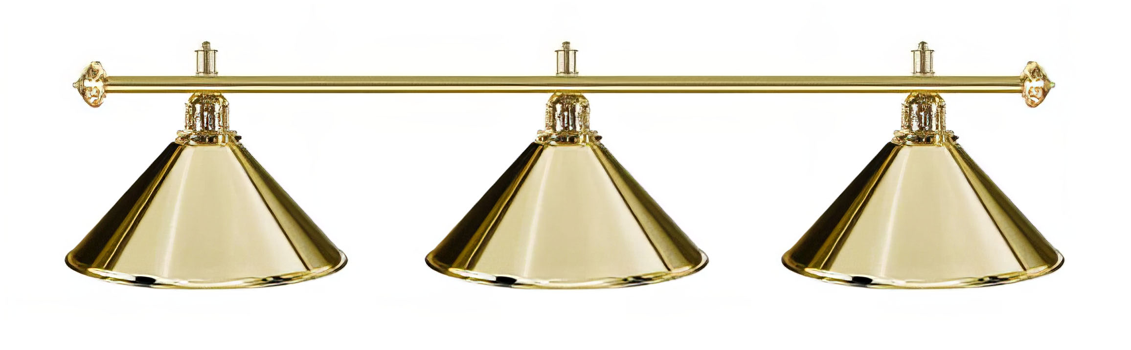 Billard Lampen - kegelfoermig, Messing