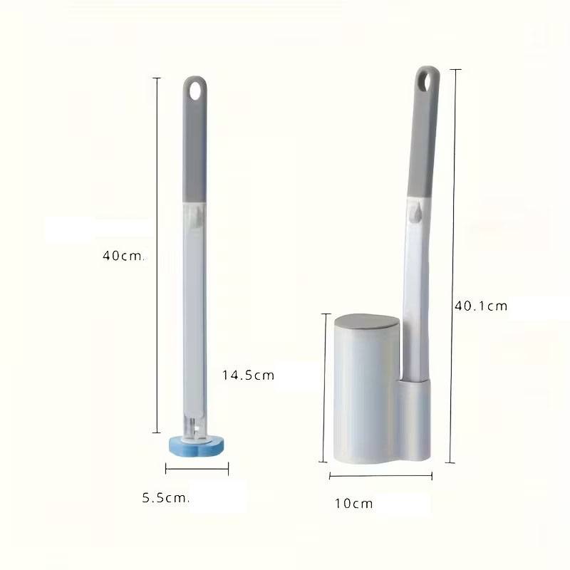 Hygienische WC-Bürste mit Reinigungspads
