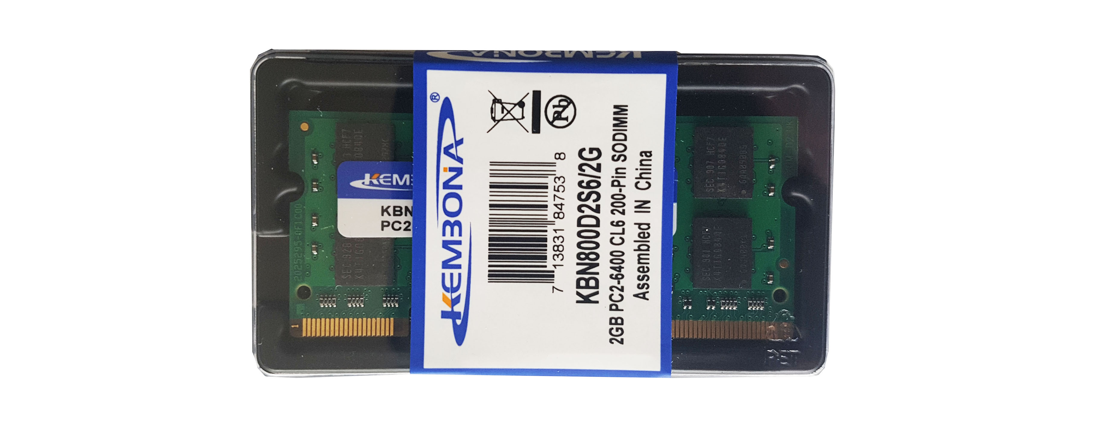 DDR2 2GB PC2-6400 CL6 204-Pin SODIMM (Laptop RAM)