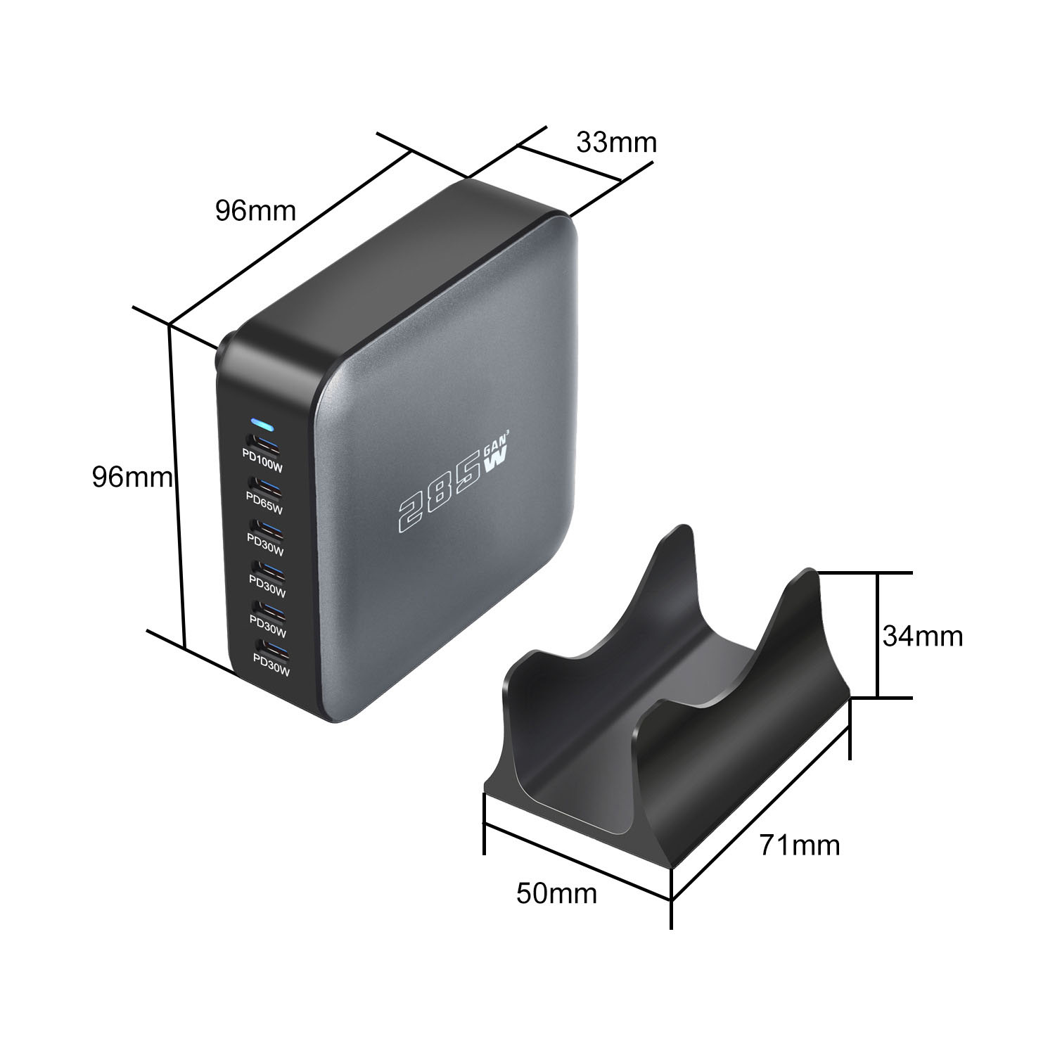 6-Port GaN Charger